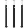 vidaXL 3 db szenzoros oszlopl&aacute;mpa 110 cm rozsdamentes ac&eacute;l IP44