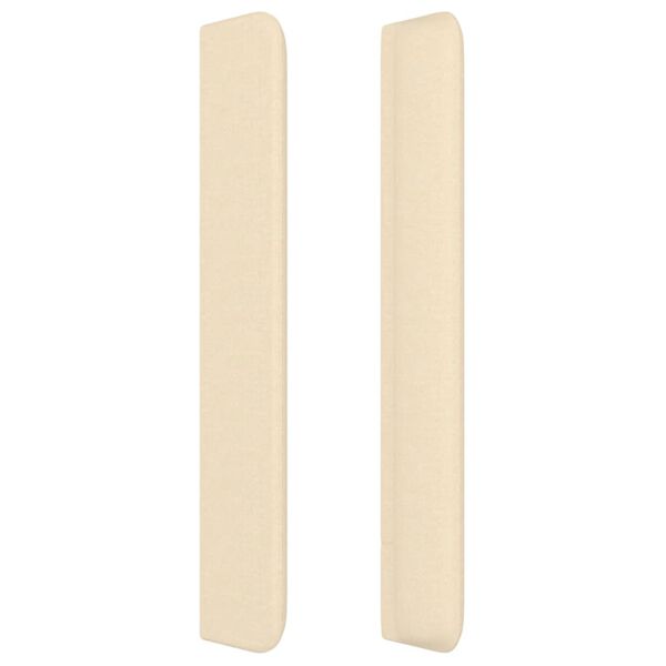 vidaXL kr&eacute;msz&iacute;nű sz&ouml;vet fejt&aacute;mla sz&aacute;rnyakkal 163x16x118/128 cm