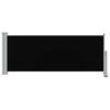 vidaXL fekete beh&uacute;zhat&oacute; oldals&oacute; terasz napellenző 100 x 300 cm
