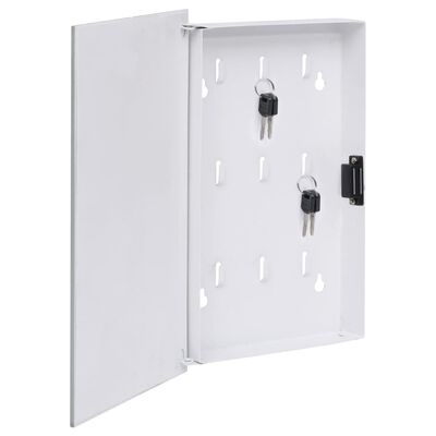 vidaXL fehér kulcsszekrény mágneses lappal 30 x 20 x 5,5 cm