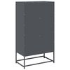 vidaXL Highboard antracit 68x39x123 cm Acél
