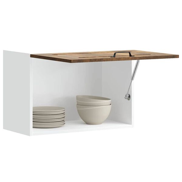 vidaXL konyhai fali szekr&eacute;ny Kalmar f&uuml;st&ouml;lt t&ouml;lgy fűr&eacute;szelt fa