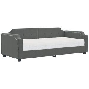 vidaXL s&ouml;t&eacute;tsz&uuml;rke sz&ouml;vet kanap&eacute;&aacute;gy matraccal 100 x 200 cm