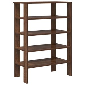 vidaXL barna t&ouml;lgy sz&iacute;nű szerelt fa cipőtart&oacute; 61x32x87,5 cm