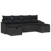 vidaXL Kanap&eacute; Szett 6 db polirattan