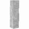 vidaXL Sarokszekr&eacute;ny Beton Sz&uuml;rke 25,5x25x102cm Faanyag