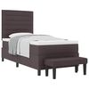 vidaXL Boxrug&oacute;s &aacute;gy fejt&aacute;ml&aacute;val S&ouml;t&eacute;t Barna 100 x 200 cm sz&ouml;vet