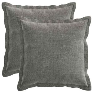 vidaXL P&aacute;rna huzat 2 pcs HOUTEN S&ouml;t&eacute;tsz&uuml;rke 40 x 40 cm Chenille Sz&ouml;vet
