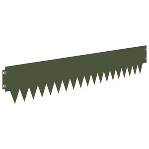 vidaXL Fűszeg&eacute;lyez&eacute;s 20 db 103 x 20 cm Ac&eacute;l Olajz&ouml;ld