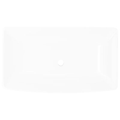Luxus Kerámia Mosdó Négyszögletű Mosogató Fehér 71 x 39 cm