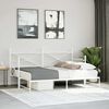 vidaXL Daybed with Trundle without Mattress White 80x200 cm ac&eacute;l