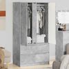 vidaXL Cabinet fi&oacute;kkal Beton Sz&uuml;rke 79,5 x 49 x 156 cm M&eacute;rn&ouml;ki fa