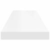 vidaXL 2 db feh&eacute;r MDF lebegő fali polc 90 x 23,5 x 3,8 cm
