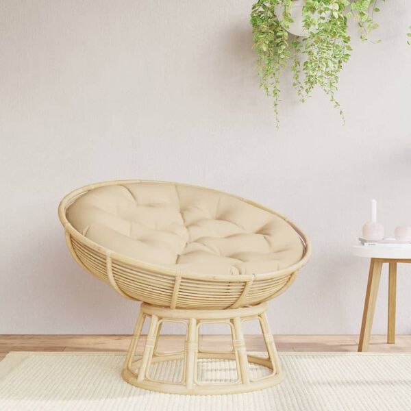 vidaXL b&eacute;zs oxford-sz&ouml;vet kerek p&aacute;rna &Oslash; 100 x 11 cm