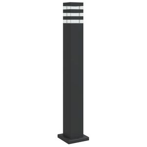vidaXL fekete alum&iacute;nium k&uuml;lt&eacute;ri &aacute;ll&oacute;l&aacute;mpa 80 cm