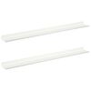 vidaXL Lebegő polc 2 db Feh&eacute;r 80 x 9 x 2,5 cm Ac&eacute;l