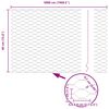 vidaXL Ker&iacute;t&eacute;soszlop Ez&uuml;st 50 x 0,4 m (36 mm h&aacute;l&oacute;) Ac&eacute;l
