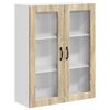 vidaXL Fali &uuml;veges szekr&eacute;ny LUCCA Sonoma T&ouml;lgy 80 x 31 x 100 cm