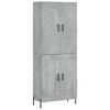 vidaXL betonsz&uuml;rke szerelt fa magasszekr&eacute;ny 69,5 x 34 x 180 cm
