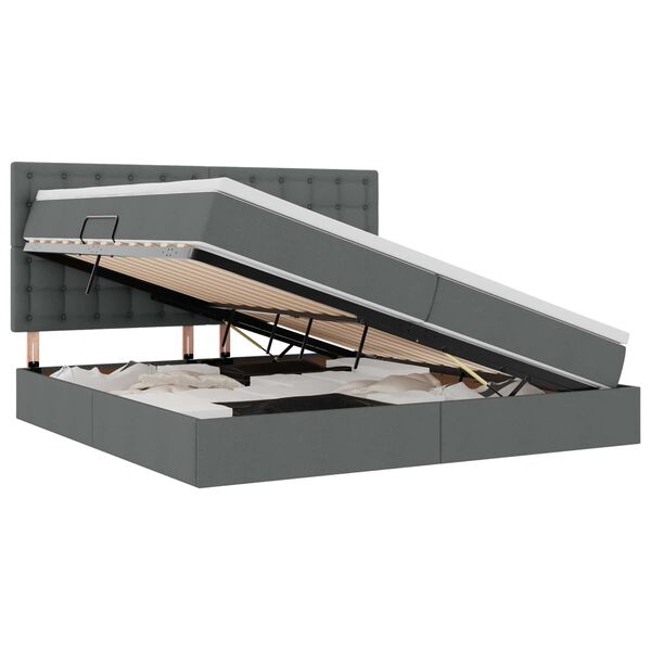 vidaXL &Aacute;gy t&aacute;rol&oacute;val &eacute;s matraccal S&ouml;t&eacute;tsz&uuml;rke 200 x 200 cm Poli&eacute;szter