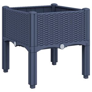 vidaXL k&eacute;ksz&uuml;rke PP r&aacute;csos kerti &uuml;ltetől&aacute;da 40 x 40 x 42 cm