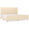 vidaXL kr&eacute;msz&iacute;nű sz&ouml;vet &aacute;gykeret matrac n&eacute;lk&uuml;l 200 x 200 cm