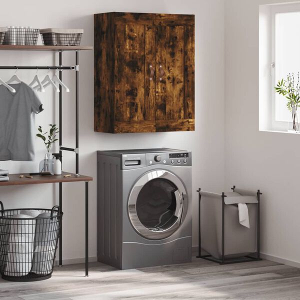 vidaXL f&uuml;st&ouml;s t&ouml;lgy szerelt fa fali szekr&eacute;ny 69,5 x 34 x 90 cm