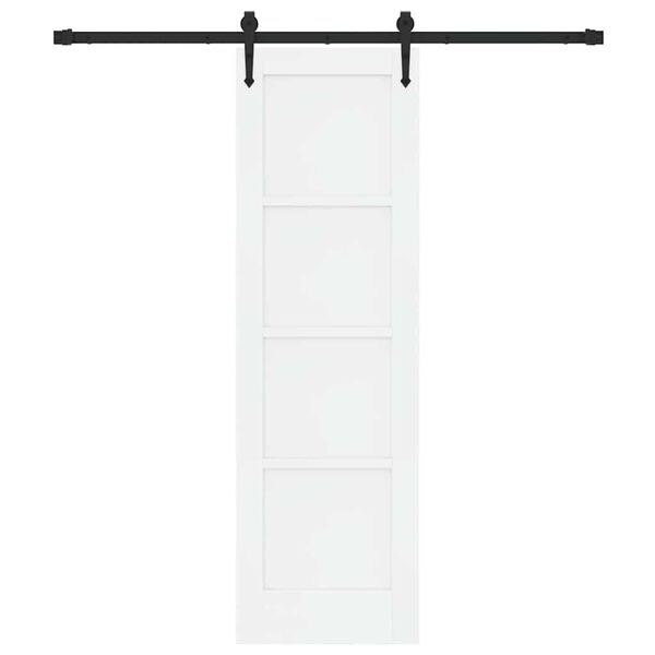 vidaXL Cs&uacute;sz&oacute; ajt&oacute; ORKDAL Feh&eacute;r 61 x 198,5 cm T&ouml;m&ouml;r fenyőfa