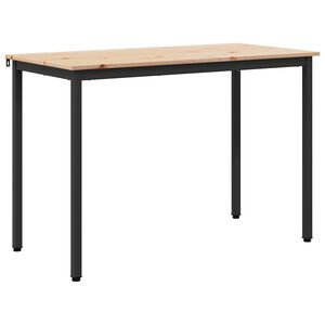 vidaXL &Eacute;tkezőasztal Term&eacute;szetes 110 x 55 x 75 cm T&ouml;m&ouml;r fenyőfa