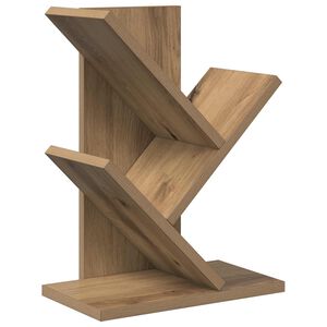 vidaXL Faszerkezet K&ouml;nyvespolc 3-Szintes 30 x 18 x 40 cm Szerelt Fa