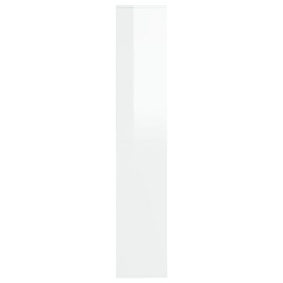 vidaXL magasfényű fehér szerelt fa cipősszekrény 54 x 34 x 183 cm