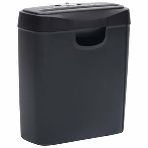 vidaXL fekete 6 lapos iratmegsemm&iacute;s&iacute;tő
