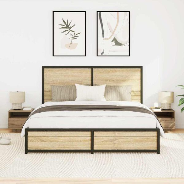 vidaXL &Eacute;jjeliszekr&eacute;ny 2 pcs Artisan t&ouml;lgy 40 x 39 x 37 cm Faanyag