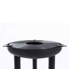 RedFire fekete ac&eacute;l barbecue plancha grillező