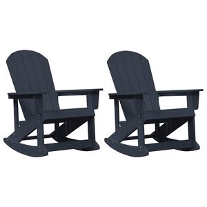 vidaXL Adirondack hint&aacute;s sz&eacute;kek 2 pcs S&ouml;t&eacute;tk&eacute;k HDPE