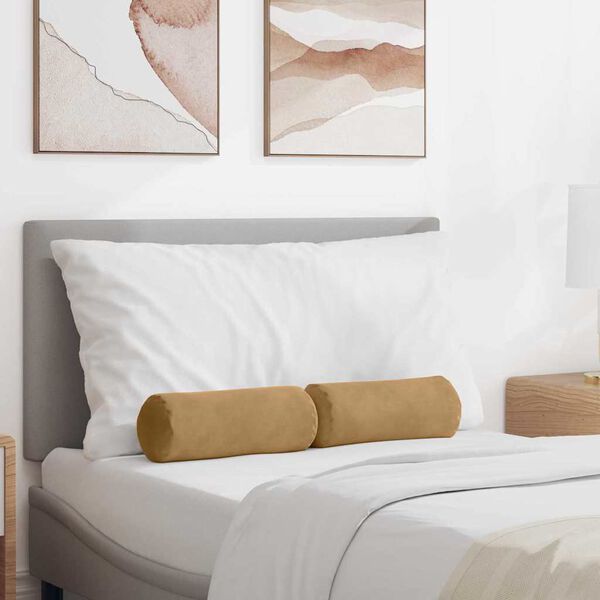 vidaXL Hengerp&aacute;rn&aacute;k 2 pcs Barna &Oslash; 15 x 40 cm B&aacute;rsonyos sz&ouml;vet