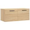 vidaXL sonoma t&ouml;lgy sz&iacute;nű szerelt fa faliszekr&eacute;ny 80 x 36,5 x 35 cm