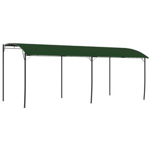 vidaXL Pavilon 6 x 3 x 2,55 m Z&ouml;ld Porsz&oacute;rt ac&eacute;l &eacute;s sz&ouml;vet 180 gsm