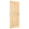 vidaXL Cs&uacute;sz&oacute; ajt&oacute; NARVIK Term&eacute;szetes &eacute;s Fekete 85 x 210 cm (213,5 cm)
