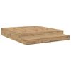 vidaXL &Aacute;gykeret t&aacute;rol&oacute;val k&eacute;zműves t&ouml;lgy 236.5 x 180 x 31.5 cm Faanyag