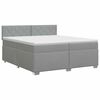 vidaXL Boxspring &aacute;gy matraccal Vil&aacute;gossz&uuml;rke 200 x 200 cm Sz&ouml;vet