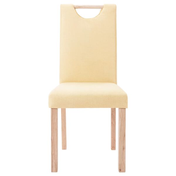 vidaXL 6 db kr&eacute;msz&iacute;nű sz&ouml;vet &eacute;tkezősz&eacute;k