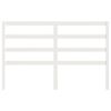 vidaXL fehér tömör fenyőfa ágyfejtámla 126 x 4 x 100 cm