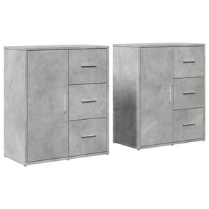 vidaXL 2 db betonsz&uuml;rke szerelt fa t&aacute;lal&oacute;szekr&eacute;ny 60 x 31 x 70 cm