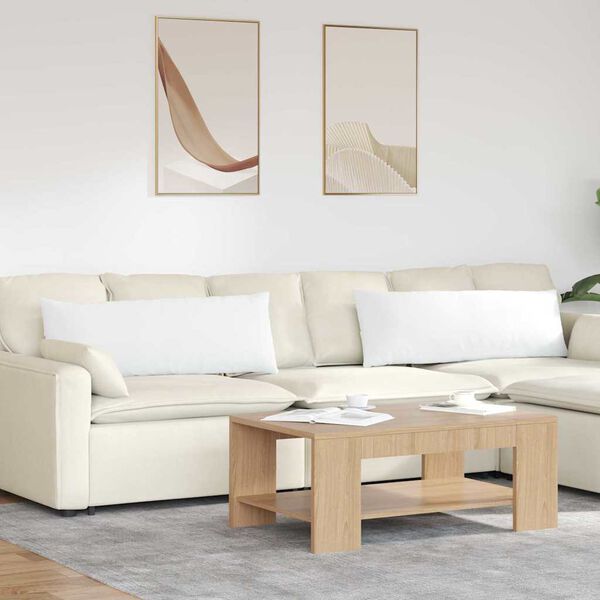 vidaXL Kanap&eacute; p&aacute;rn&aacute;k 2 pcs Feh&eacute;r 120 x 40 cm sz&ouml;vet