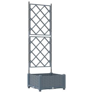 vidaXL Kerti cser&eacute;p Vil&aacute;gossz&uuml;rke 40 x 40 x 125,5 cm PP