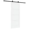 vidaXL Cs&uacute;sz&oacute; ajt&oacute; Feh&eacute;r &eacute;s Fekete 83 x 202 cm T&ouml;m&ouml;r Fenyőfa