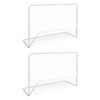 vidaXL 2 db feh&eacute;r ac&eacute;l focikapu h&aacute;l&oacute;val 182 x 61 x 122 cm