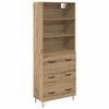 vidaXL Magasfi&uacute; 2 pcs Artisan t&ouml;lgy 69,5 x 34 x 180 cm Faanyag