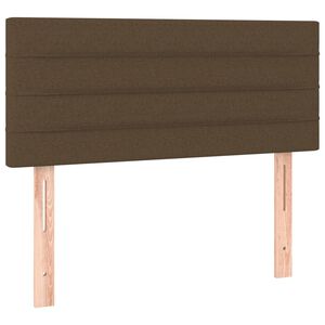 vidaXL s&ouml;t&eacute;tbarna sz&ouml;vet fejt&aacute;mla 90x5x78/88 cm
